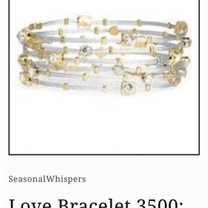 Whispers  Gold and Silver Women's Bracelet Set